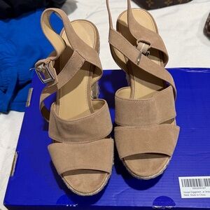 MICHAEL Michael Kors Tan Espadrille Sandals